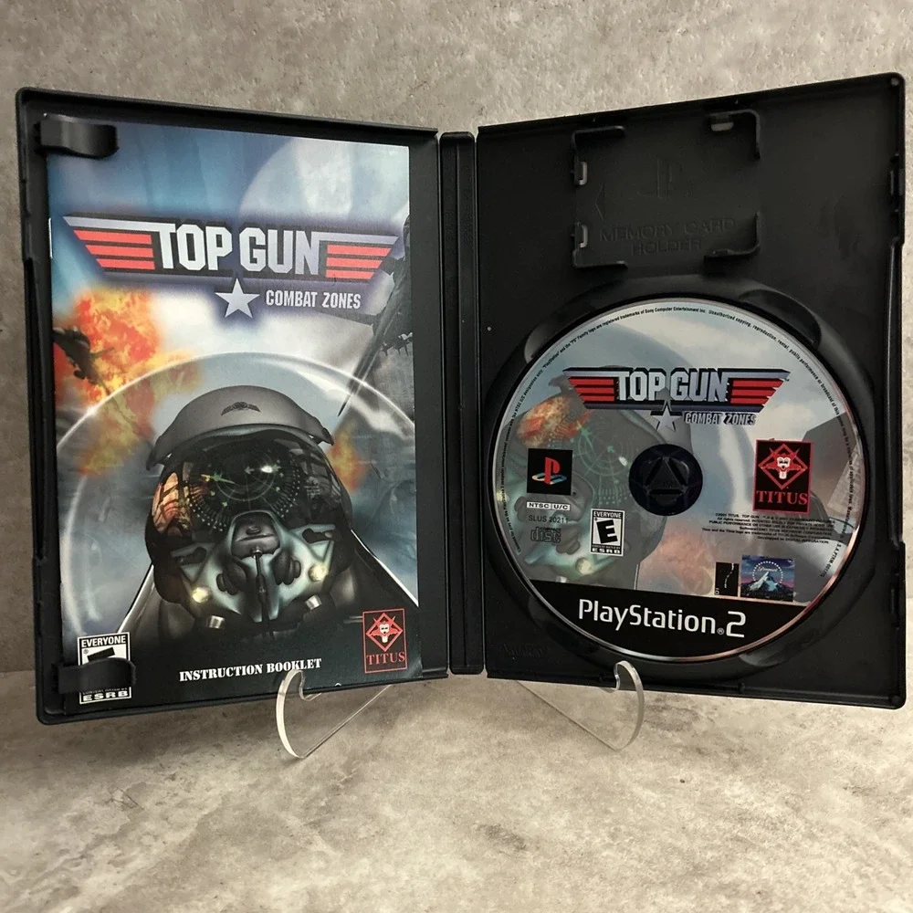Top Gun Combat Zones (Sony PlayStation 2, PS2) Complete CIB Original Owner Mint